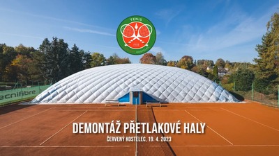 Demontáž přetlakové haly 2023