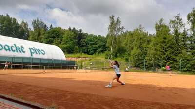 Momentka z utkání dospělých A v Nové Pace