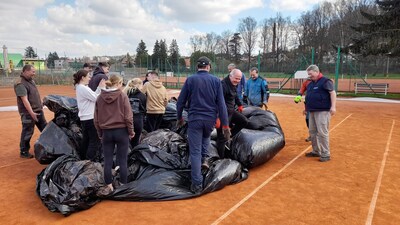 Sundání nafukovací haly
