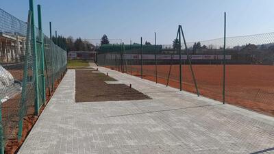 Předláždění chodníku