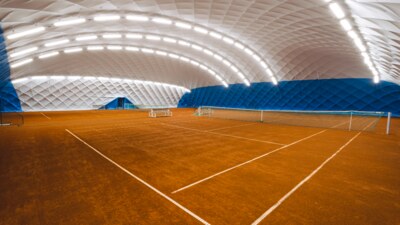 Montáž přetlakové haly