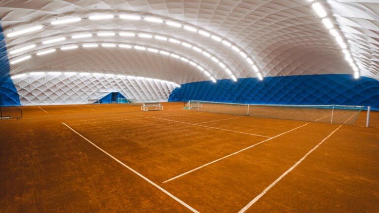 Montáž přetlakové haly